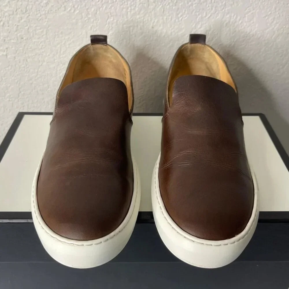Astorflex Wakeflex Brown Leather Casual Loafers Slip On Men's 42 EU/9 US Fit 11‎